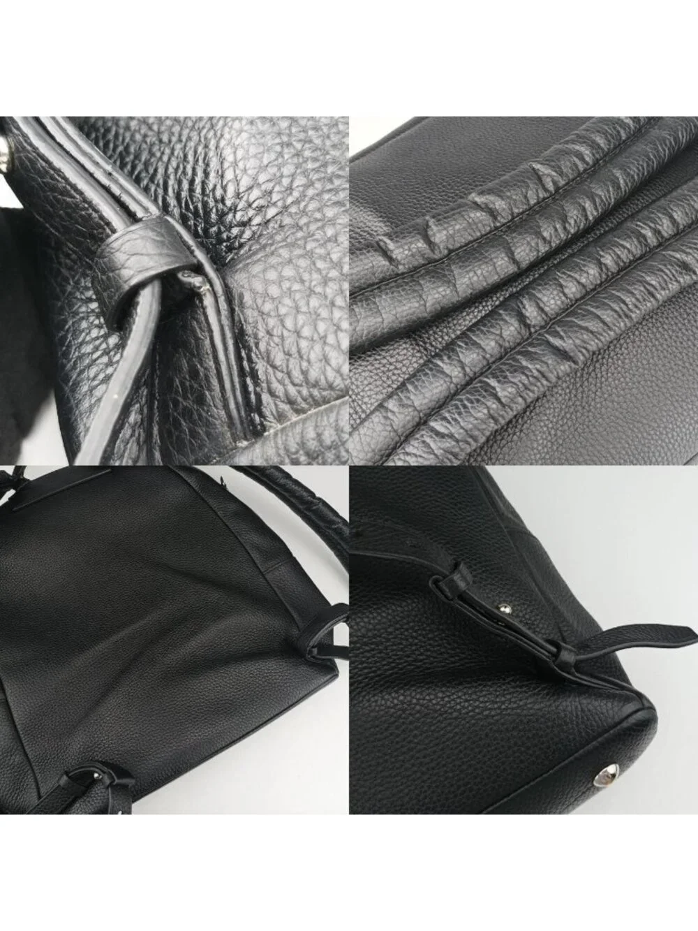 Louis Vuitton Alma Noir Taurillon Leather Handbag